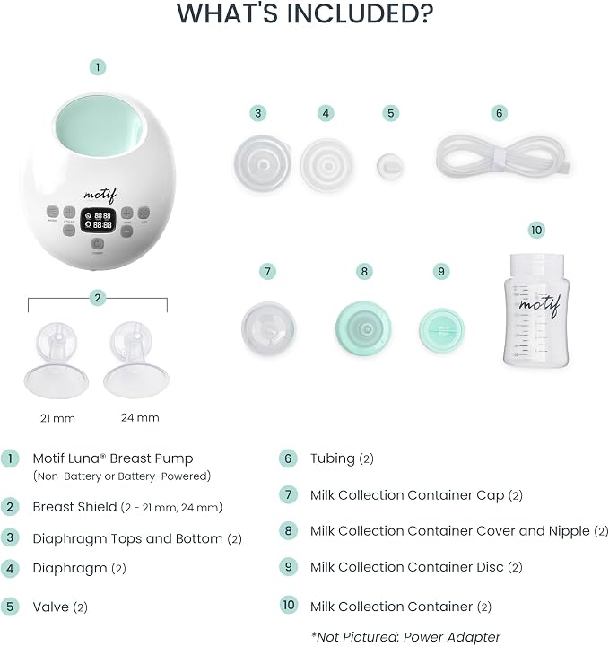 Motif Luna Double Electric Pump (Battery and Corded)